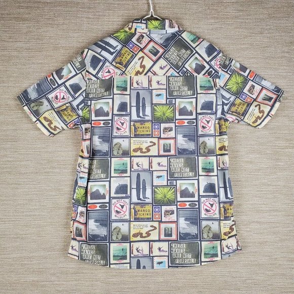 Hippytree Shirt Mens S Academia Country Western Cottagecore All Over Print - Picture 2 of 9